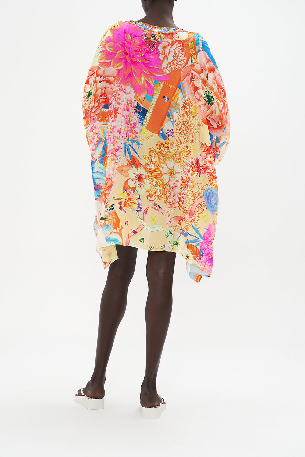 SHORT LACE UP KAFTAN MEET ME IN THE GARDEN