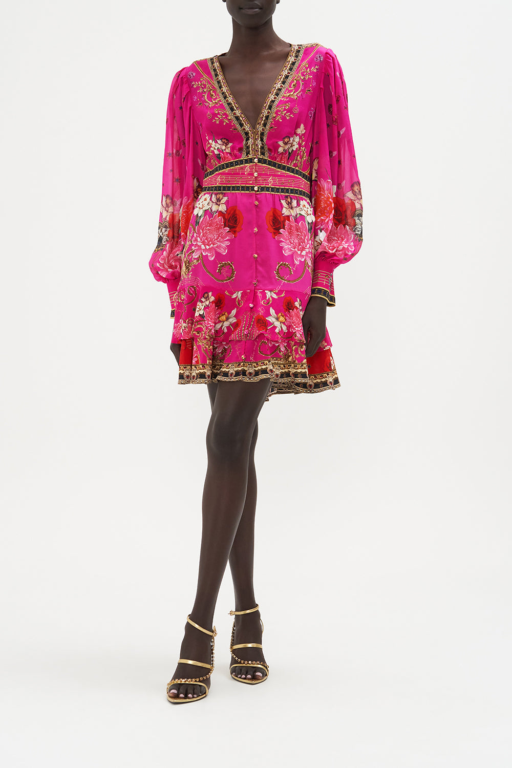 BUTTON FRONT FRILL DRESS WHAT HAPPENS ON TOUR