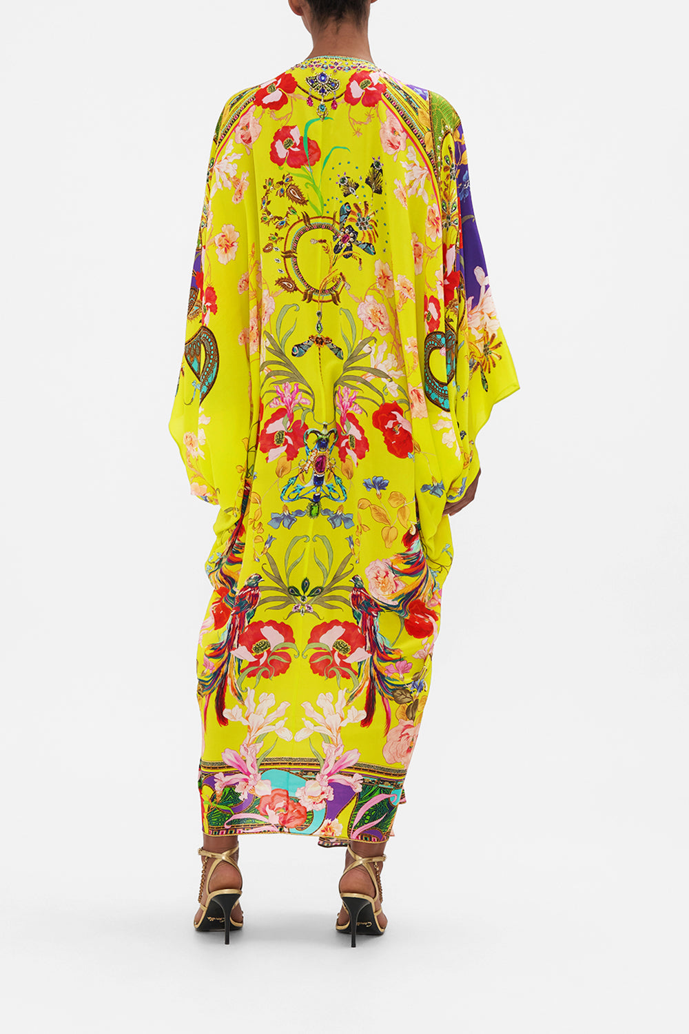 T SHAPE LONG KAFTAN PEACOCK PROUD