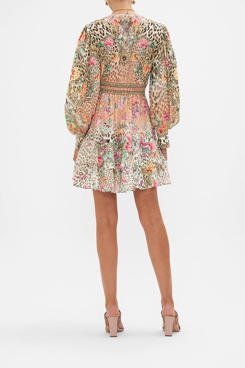 BUTTON FRONT FRILL DRESS QUEEN ATLANTIS