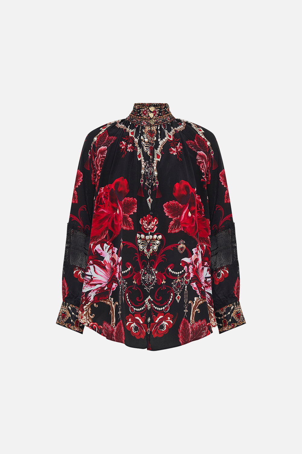 RAGLAN BUTTON UP SHIRT SISTERHOOD OF THE ROSE