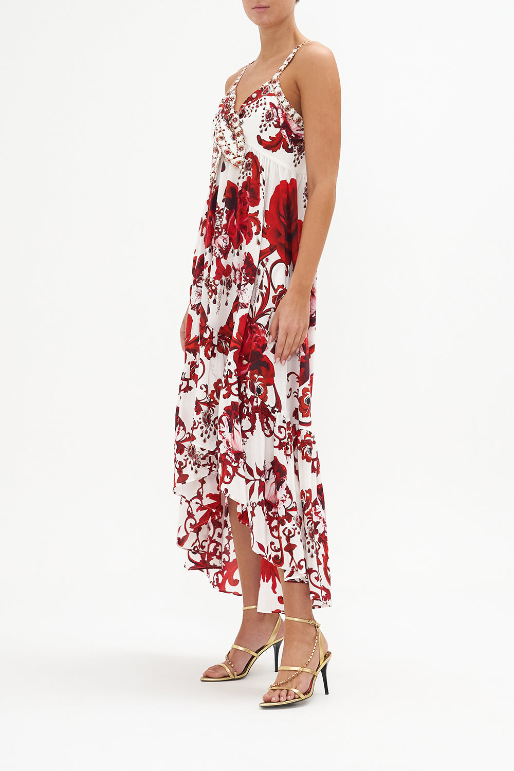 TIE FRONT HIGH LOW DRESS CROWN OF THORNS