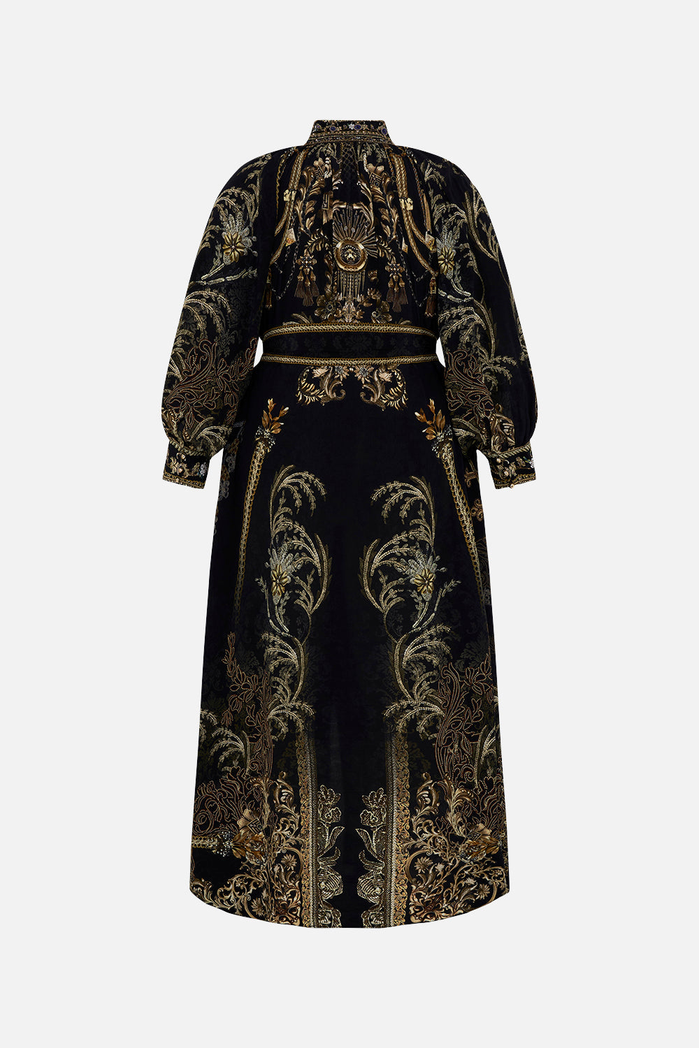 RAGLAN SLEEVE MIDI SHIRT DRESS THE NIGHT IS NOIR