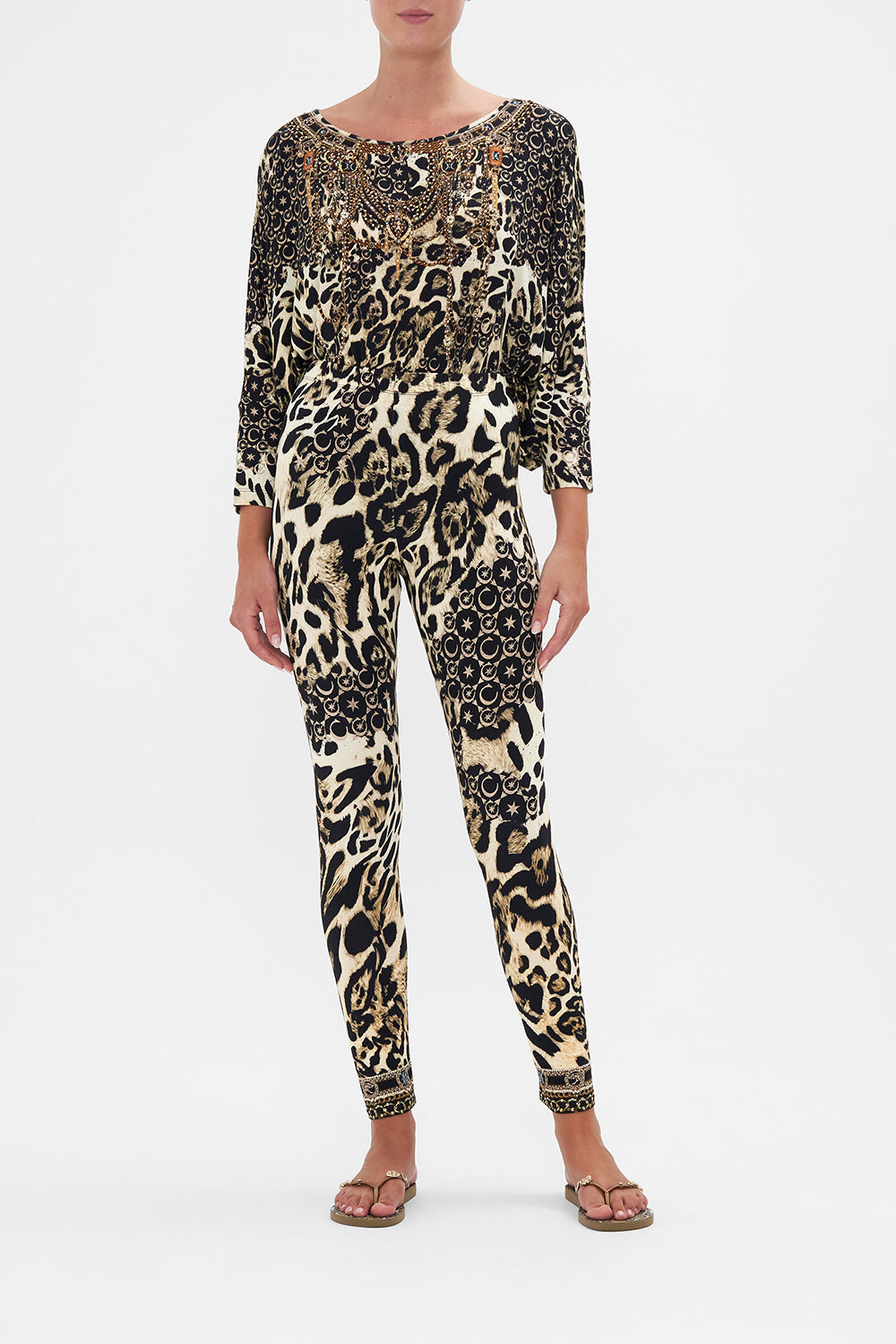 Leggings Wildcat Soiree print by CAMILLA