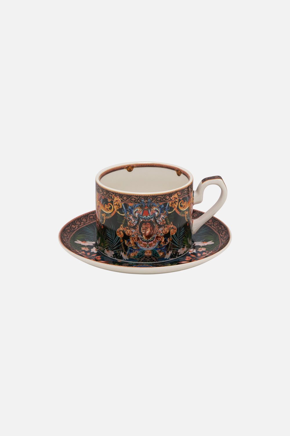 TEA CUP AND SAUCER SET FEARLESS FELIS