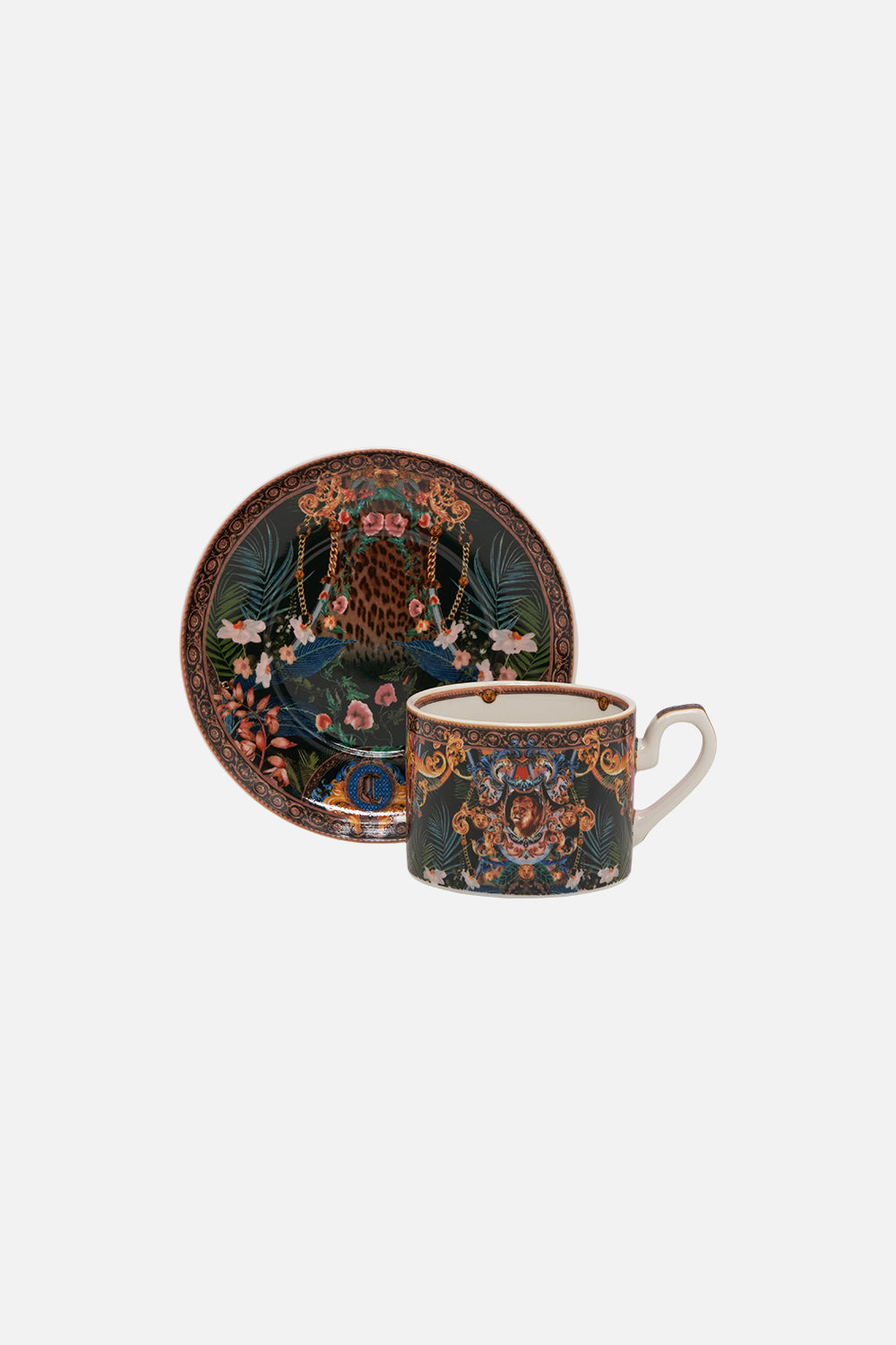 TEA CUP AND SAUCER SET FEARLESS FELIS