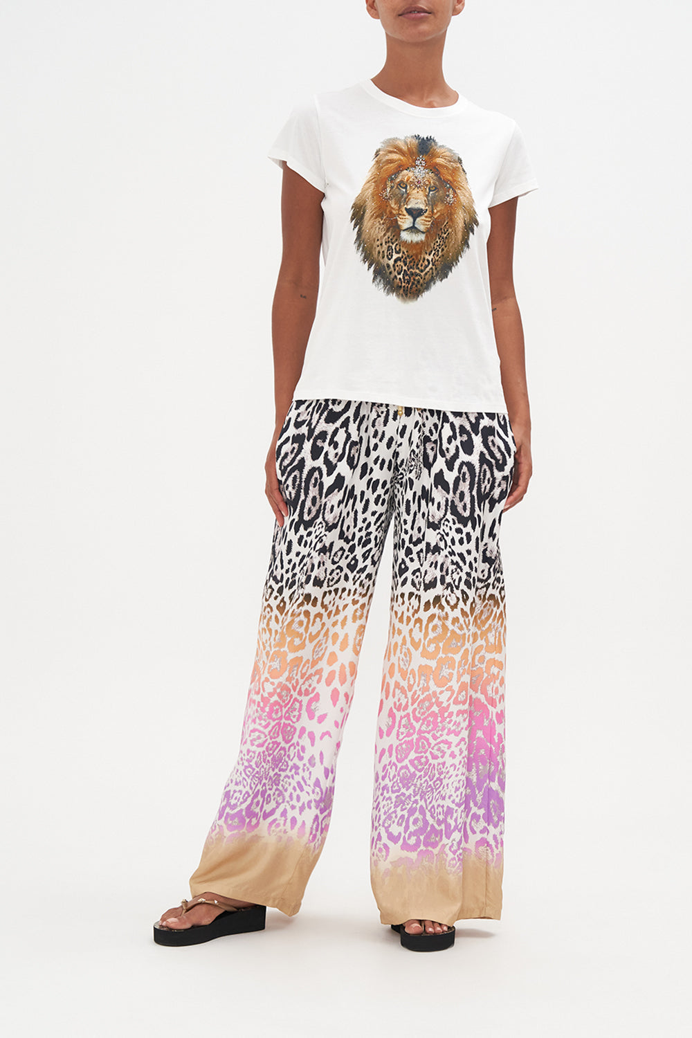 SLIM FIT ROUND NECK T-SHIRT KITTY KAT KLUB