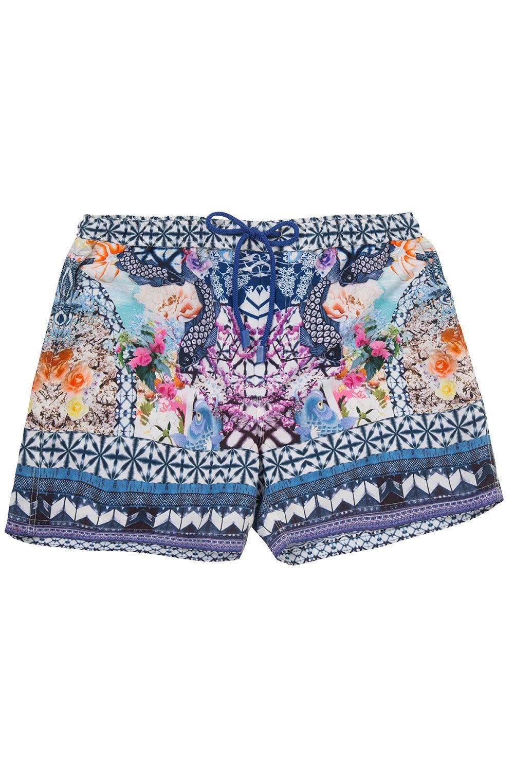 MEN'S ELASTIC WAIST BOARDSHORT SHIBORI SHORES