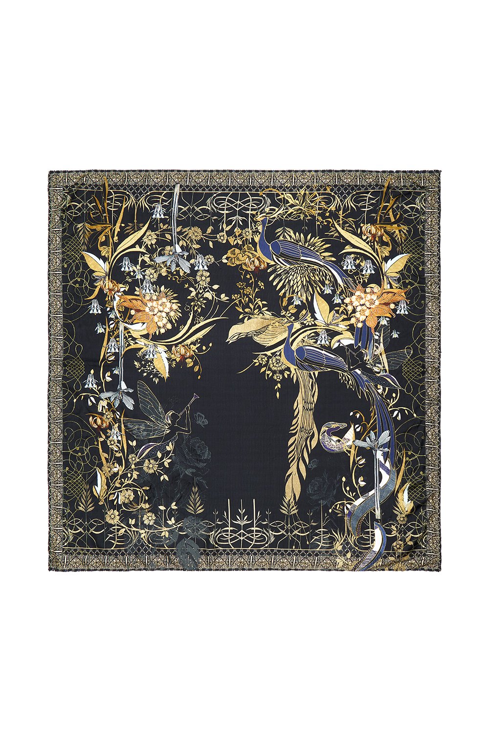 LARGE SQUARE SCARF THE JEWELLED ARROW