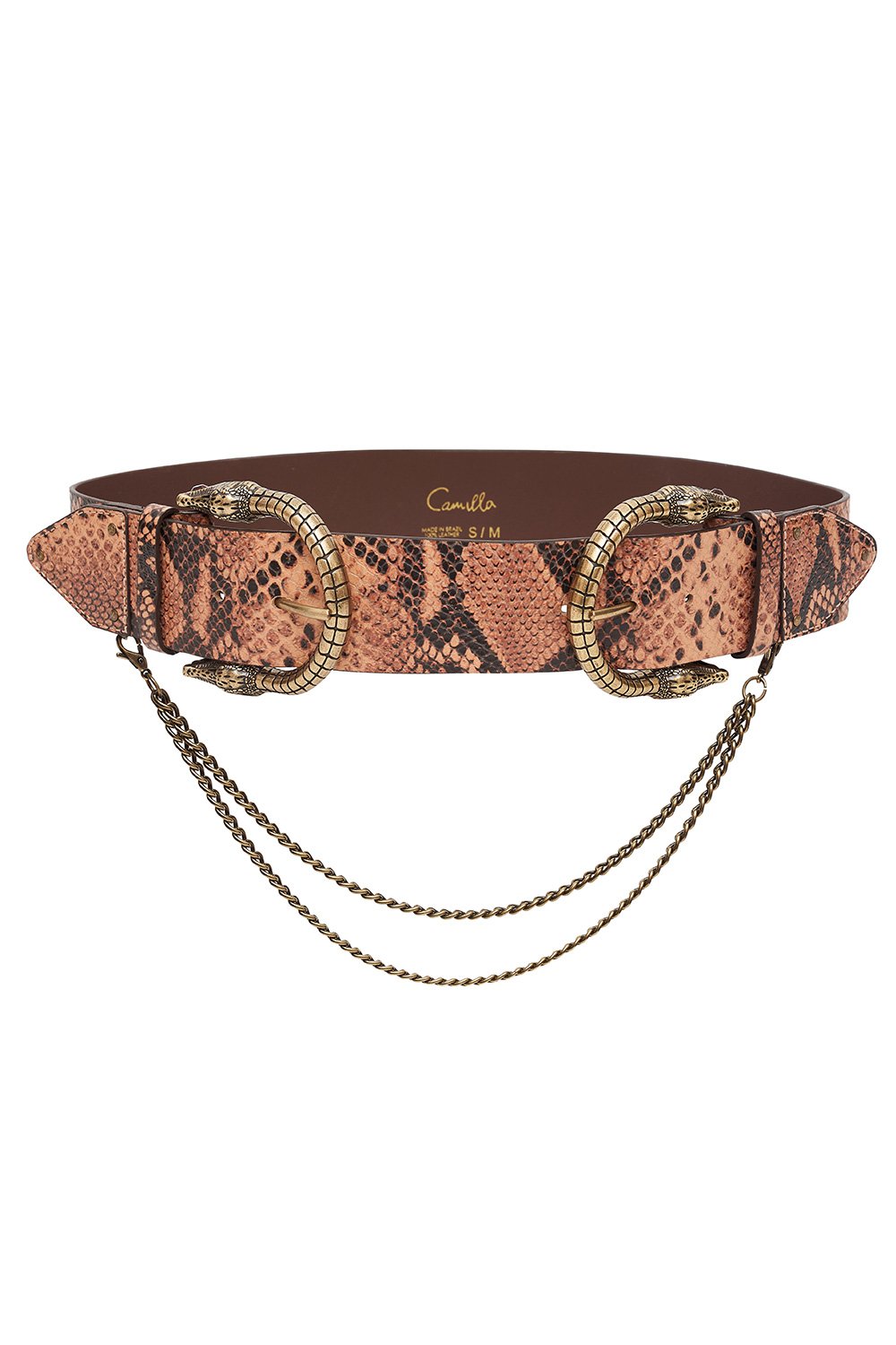 DOUBLE CROC LEATHER BELT TALES OF TALITHA