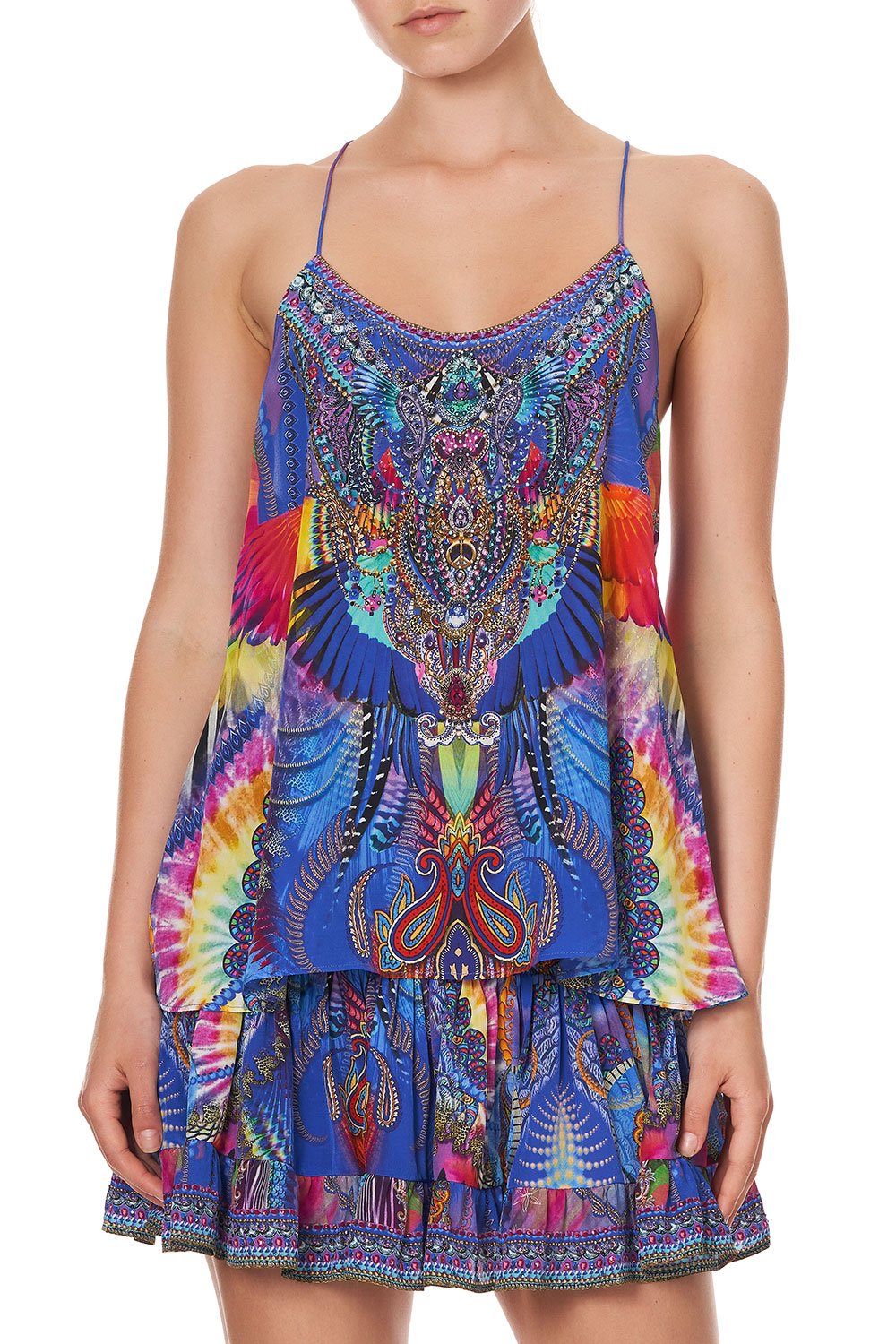 T BACK SHOESTRING TOP PSYCHEDELICA