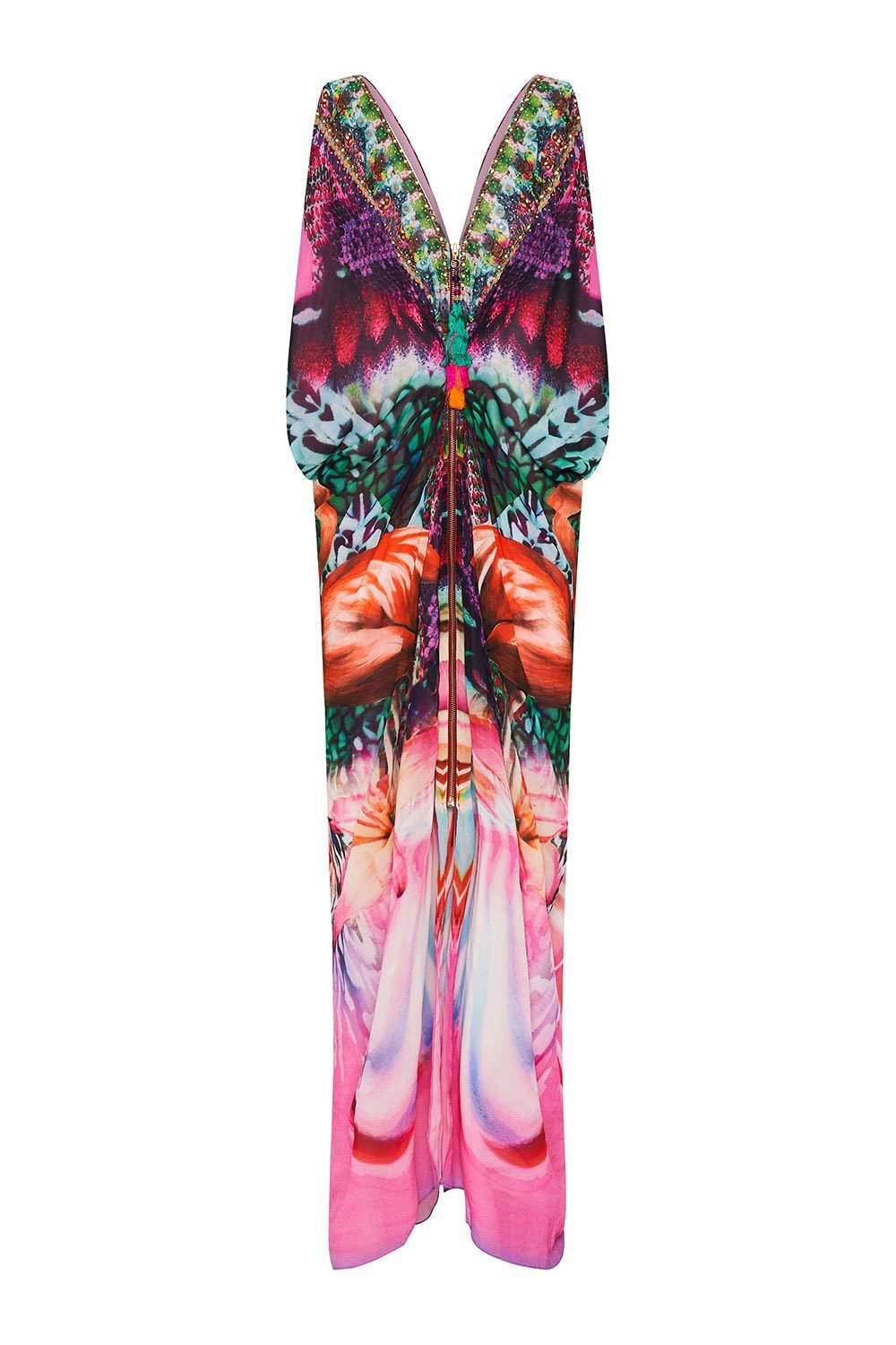 ZIP FRONT LONG DRESS AWAKENED UPTOPIA