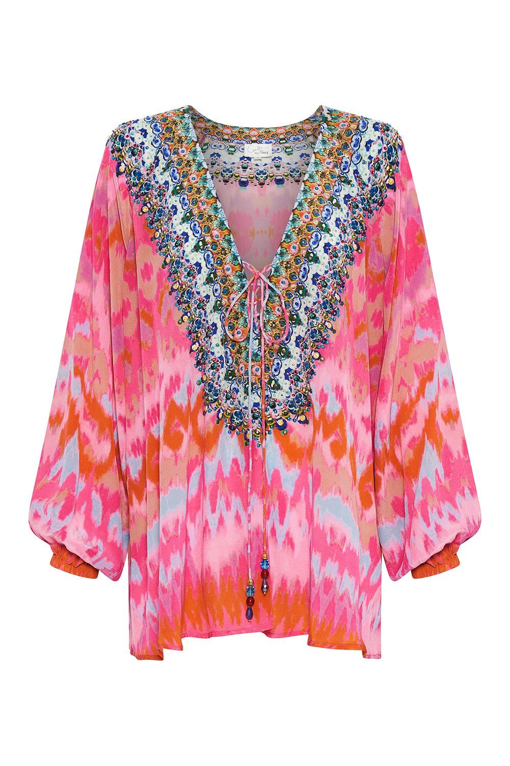 LACE UP BLOUSE GYPSETT