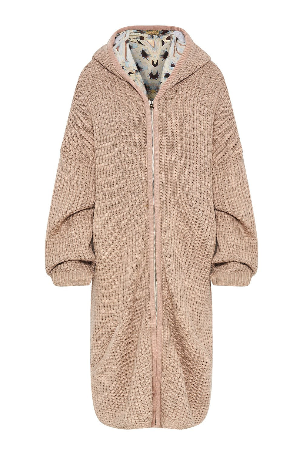 KNITTED LONG HOODIE CELLES TRIBUTE