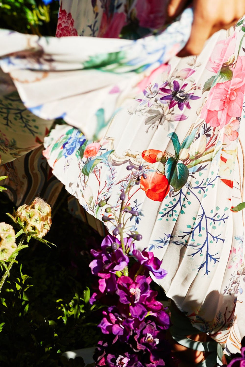 PLEATED BUTTON FRONT SLIP DRESS BOHEME