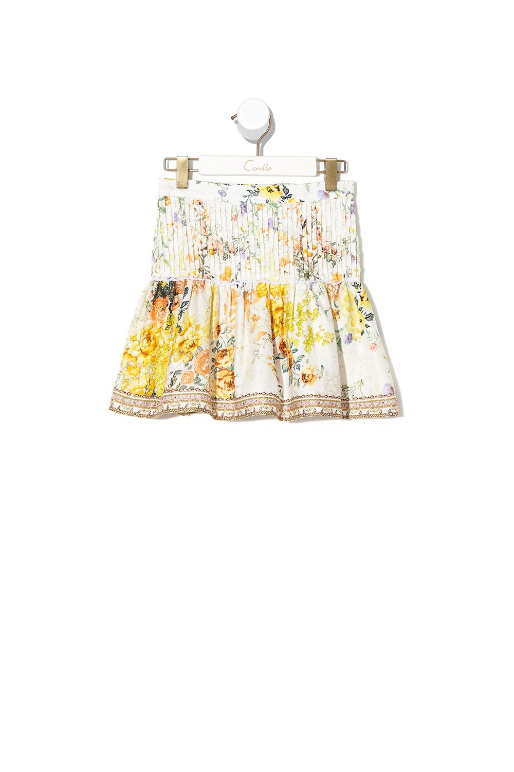 KIDS SKIRT WITH PINTUCKING IN THE HILLS OF TUSCANY