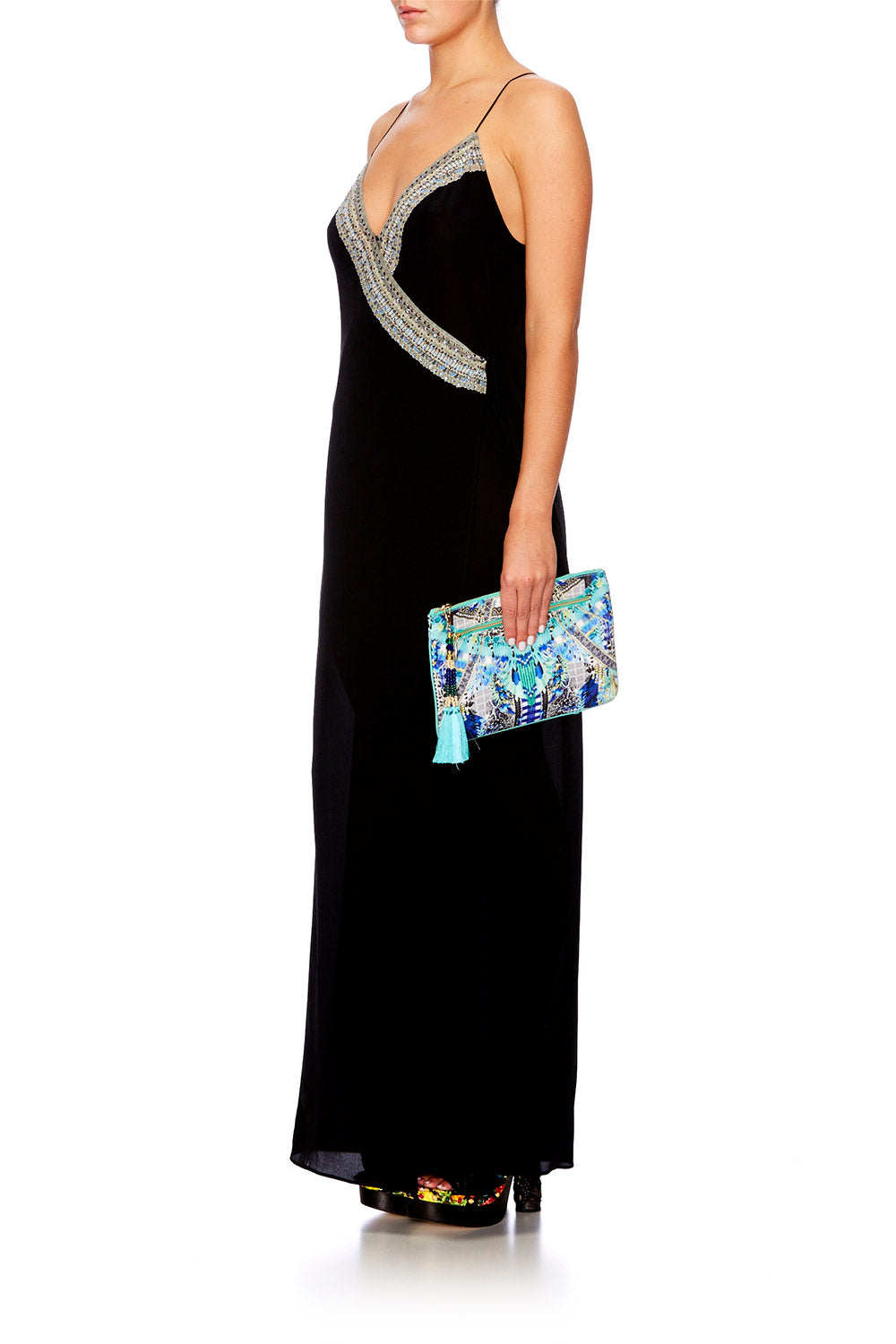 LEAVE ME WILD SMALL CANVAS CLUTCH