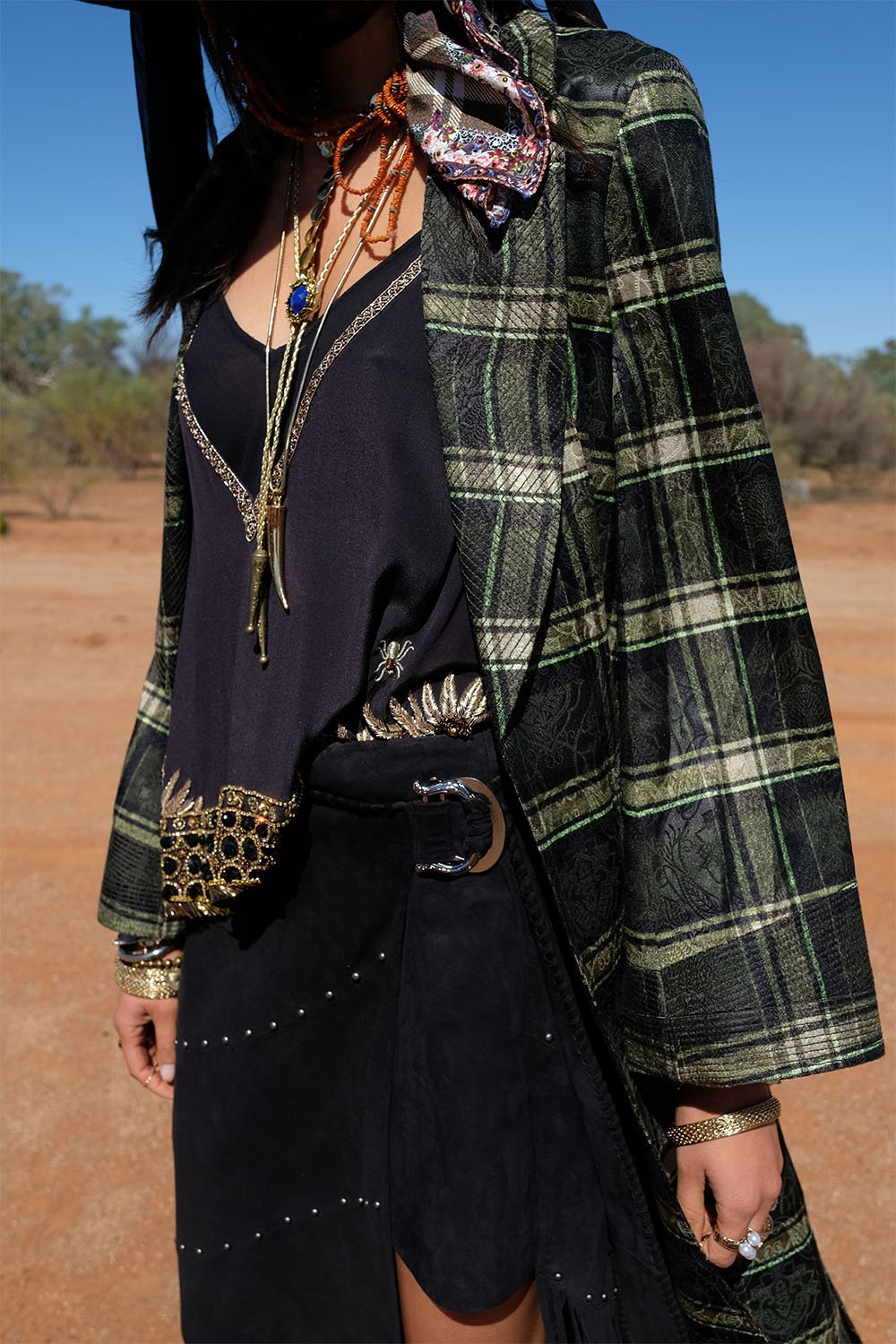 ASYMMETRICAL WRAP SKIRT BOTANICAL CHRONICLES