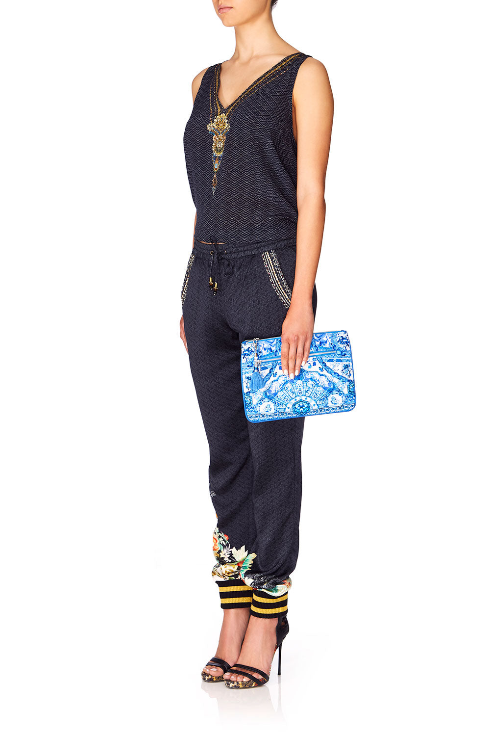 CAMILLA ETERNITYS EMPIRE SMALL CANVAS CLUTCH