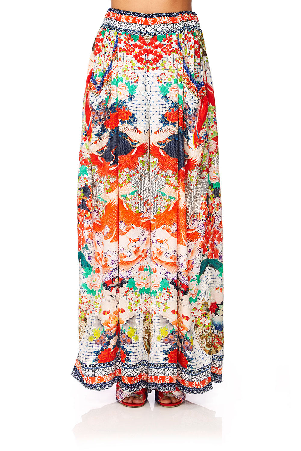 CAMILLA GEISHA GIRL WIDE LEG PANT W GATHERED POCKETS