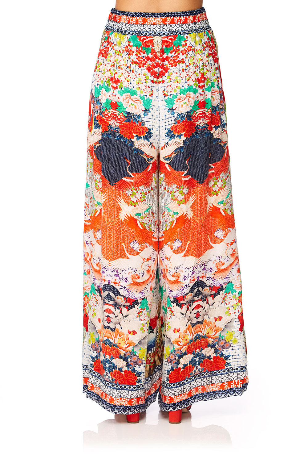 CAMILLA GEISHA GIRL WIDE LEG PANT W GATHERED POCKETS