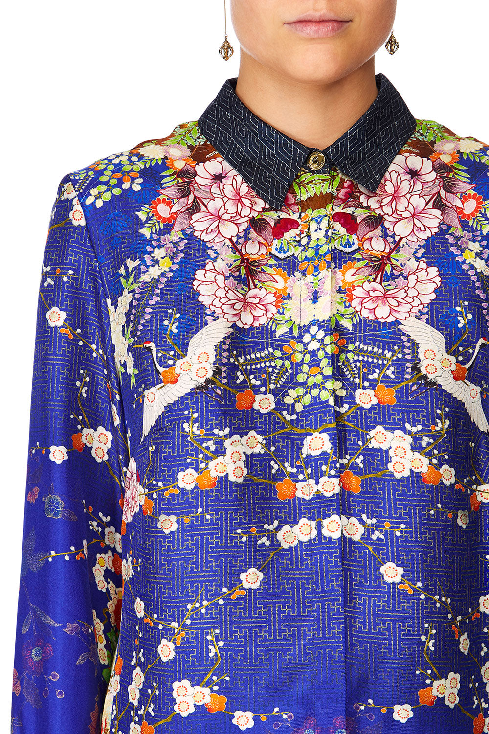 CAMILLA MAIKOS MIDNIGHT SLIM FIT LONG SLEEVE SHIRT