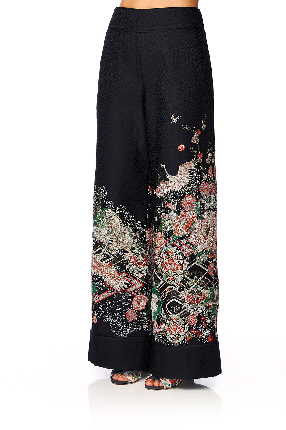 CAMILLA MIDNIGHT MOONCHILD JACQUARD TROUSERS
