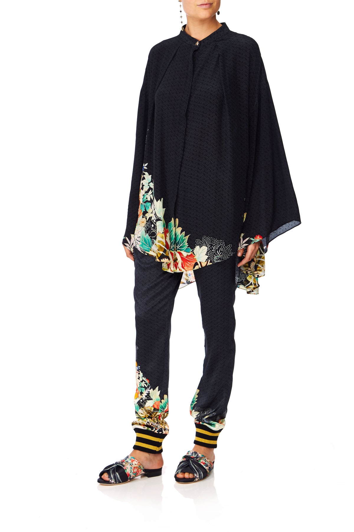 CAMILLA MIDNIGHT MOONCHILD KIMONO SLEEVE BLOUSE