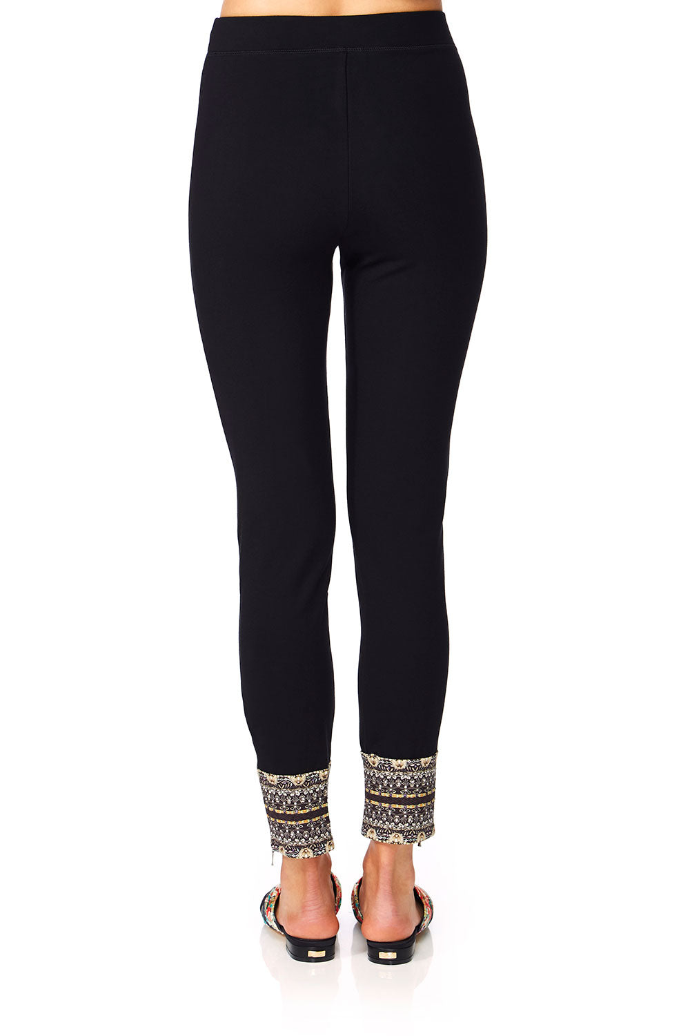 CAMILLA MIDNIGHT MOONCHILD LEGGINGS W CONTRAST CUFF AND ZIP