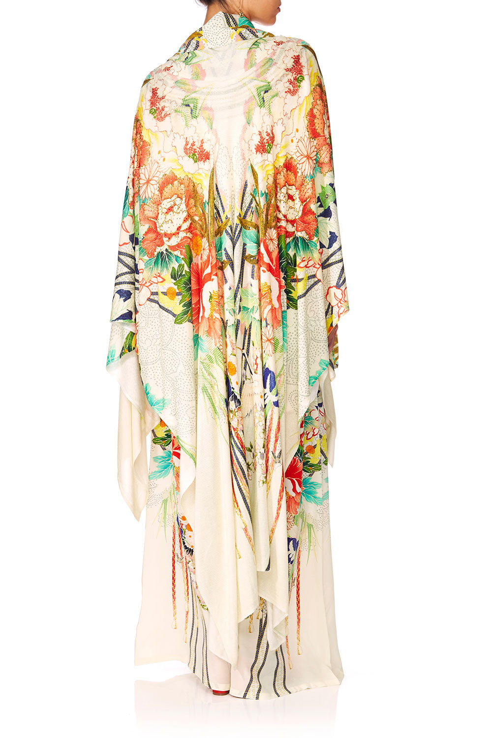 CAMILLA MS MAIKO CAPE W SILK SCARF