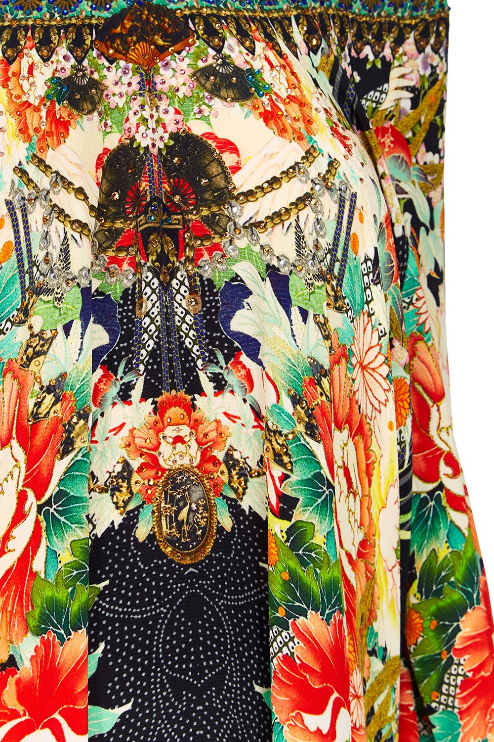 CAMILLA QUEEN OF KINGS A-LINE FRILL DRESS