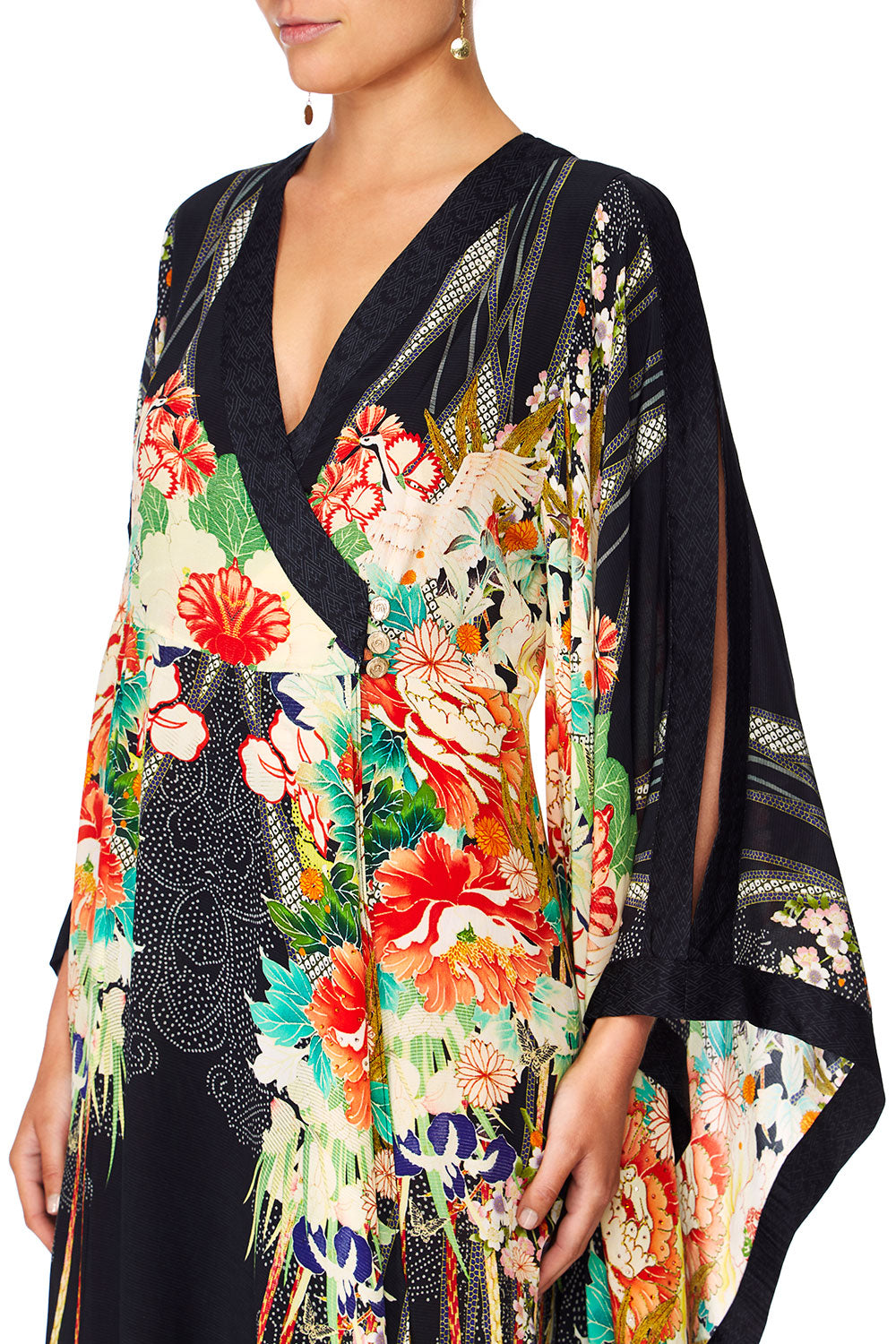 CAMILLA QUEEN OF KINGS KIMONO WSPLIT SLEEVE