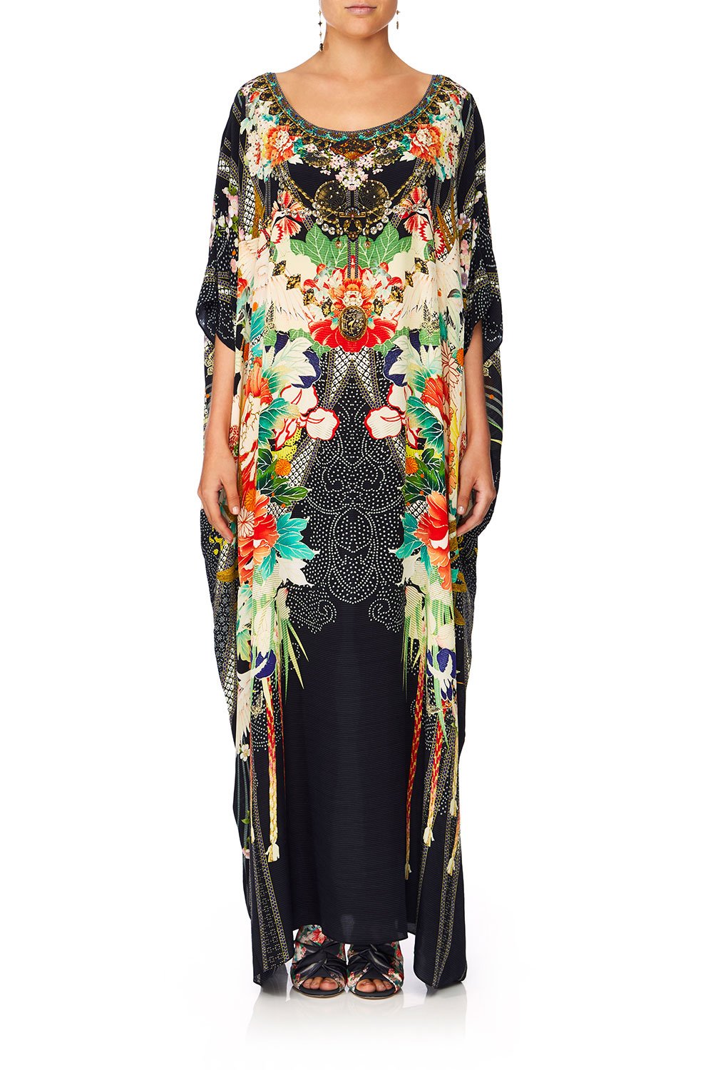 CAMILLA QUEEN OF KINGS ROUND NECK KAFTAN