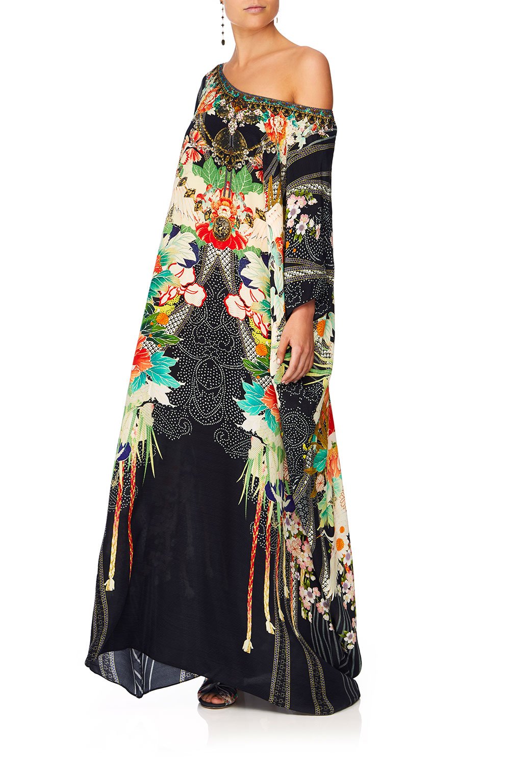 CAMILLA QUEEN OF KINGS ROUND NECK KAFTAN