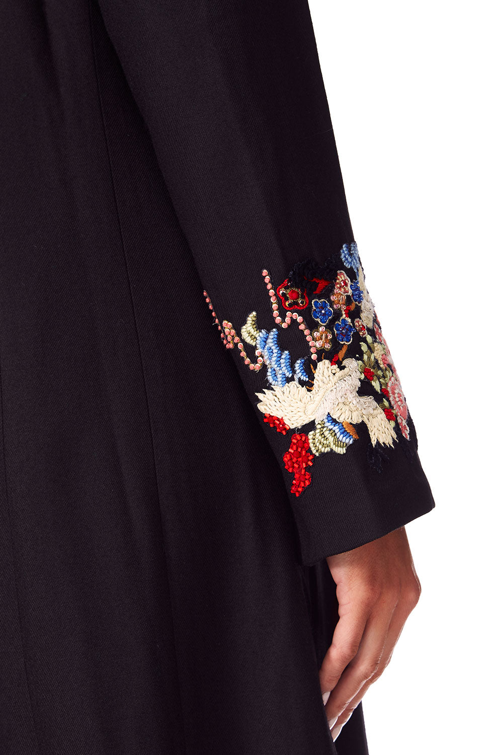 CAMILLA TWIN SHADOW LONG CUT AWAY COAT