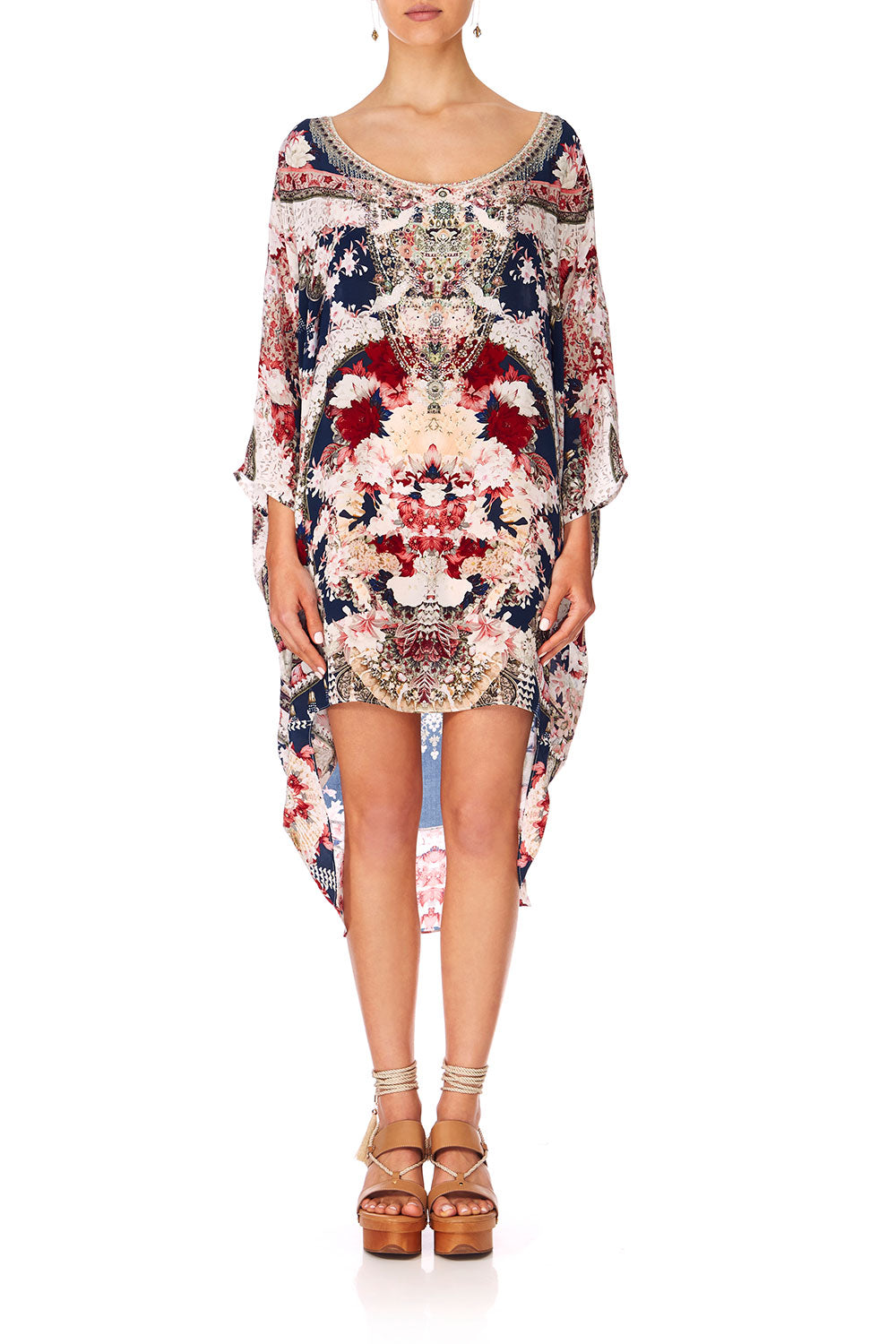 CAMILLA TWIN SHADOW SCOOP BACK HEM DRESS