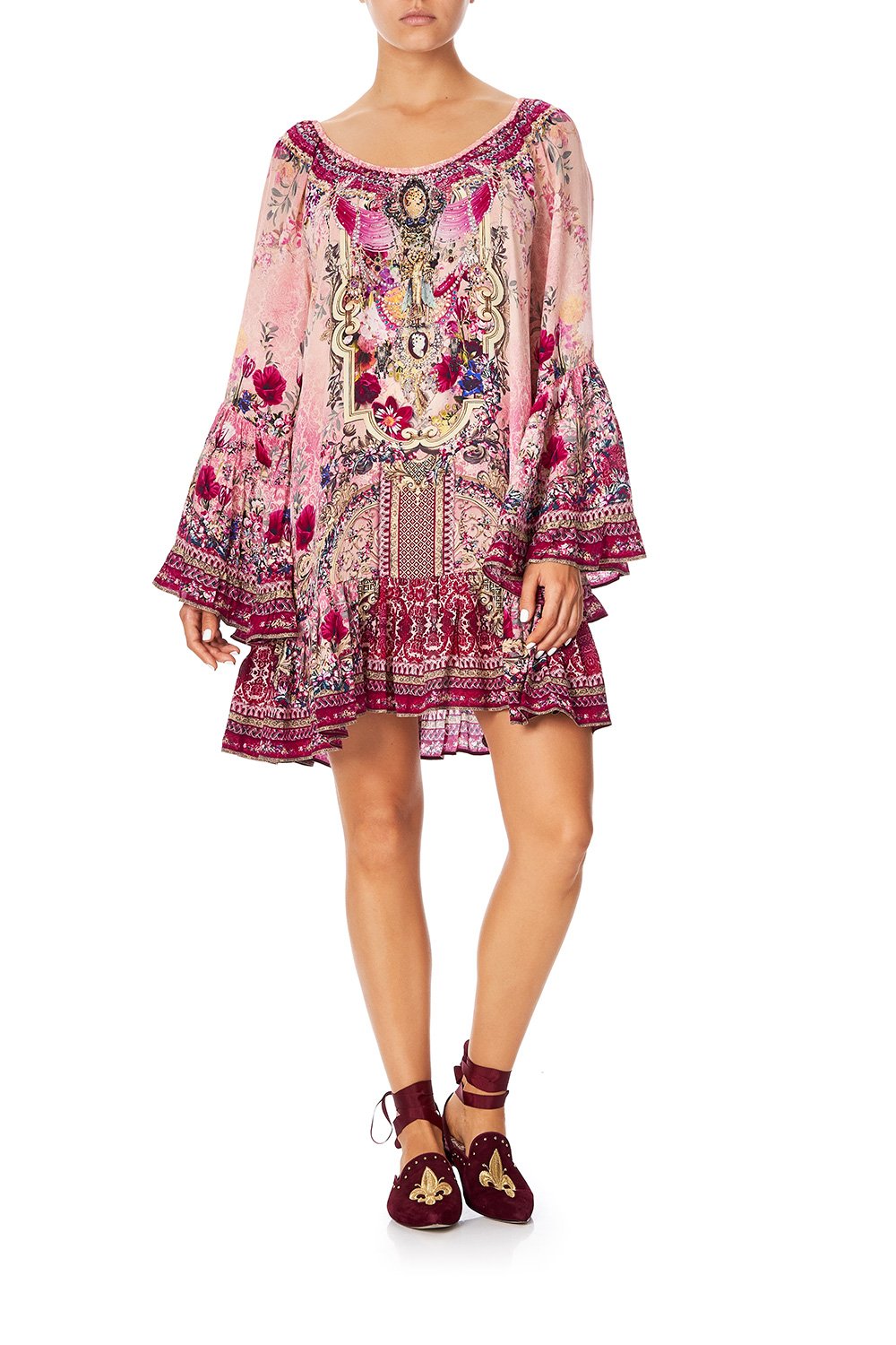 A LINE FRILL DRESS LA BELLE