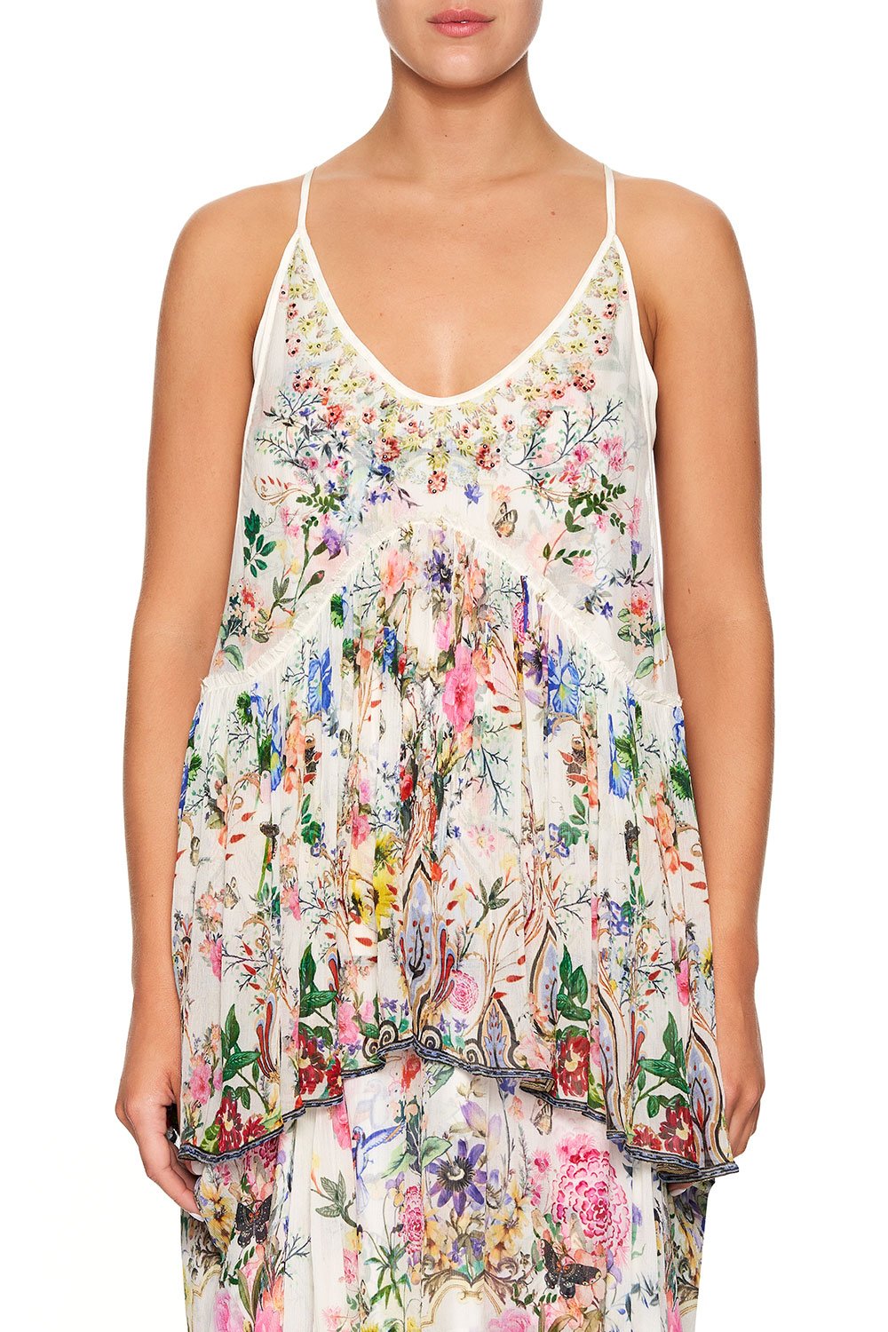 CAMILLA BACK OVERLAY TOP BOHEME