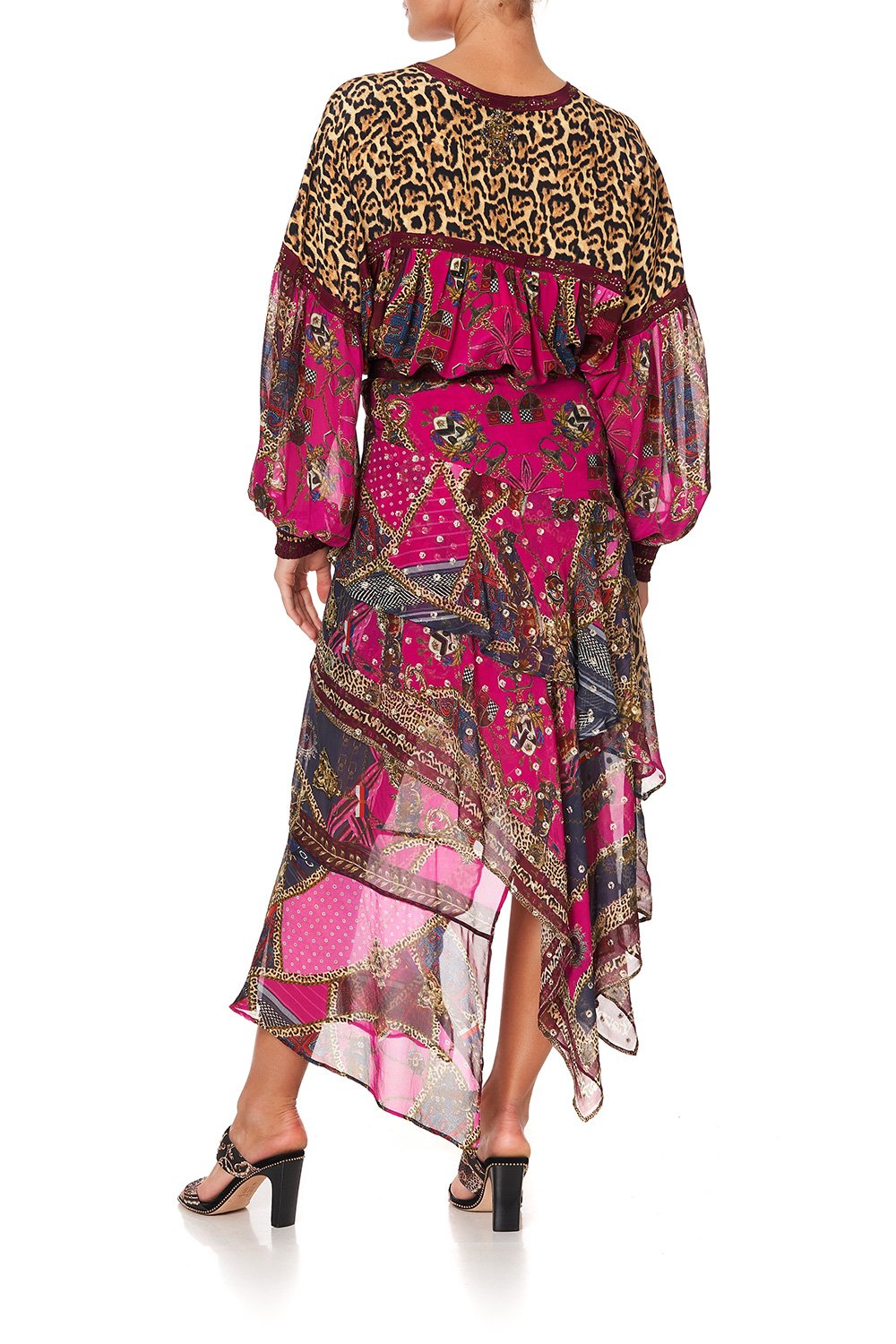 BLOUSON BLOUSE WITH NECK TIE DINING HALL DARLING