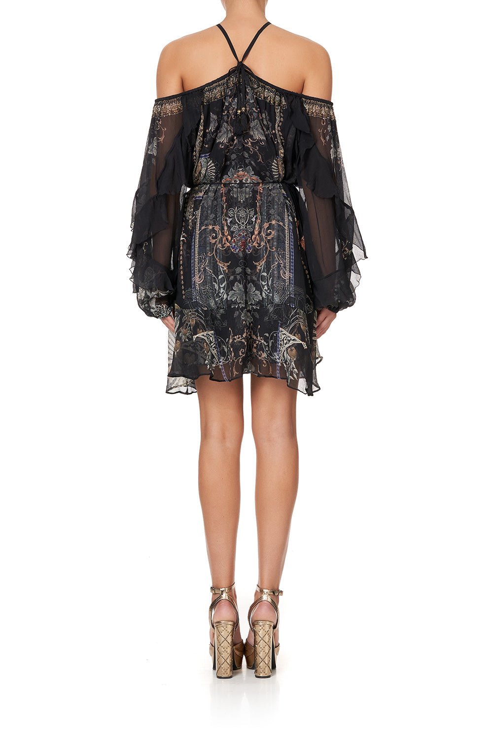 BLOUSON FRILL SLEEVE DRESS SON OF SEVEN QUEENS