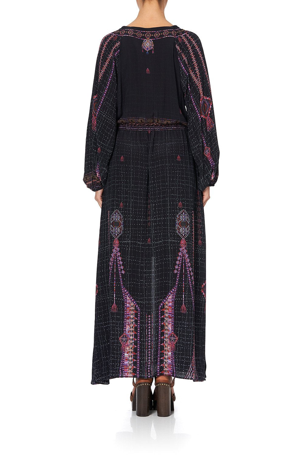 BUTTON DRESS WITH BLOUSON SLEEVE MINA MINA