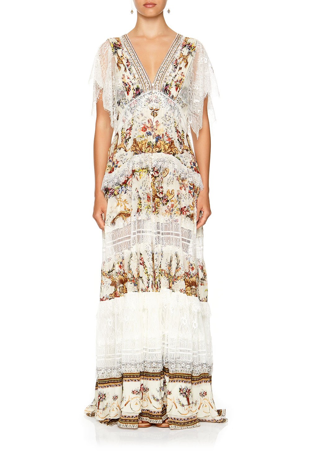 BUTTON UP DRESS WITH LACE INSERT OLYMPE ODE