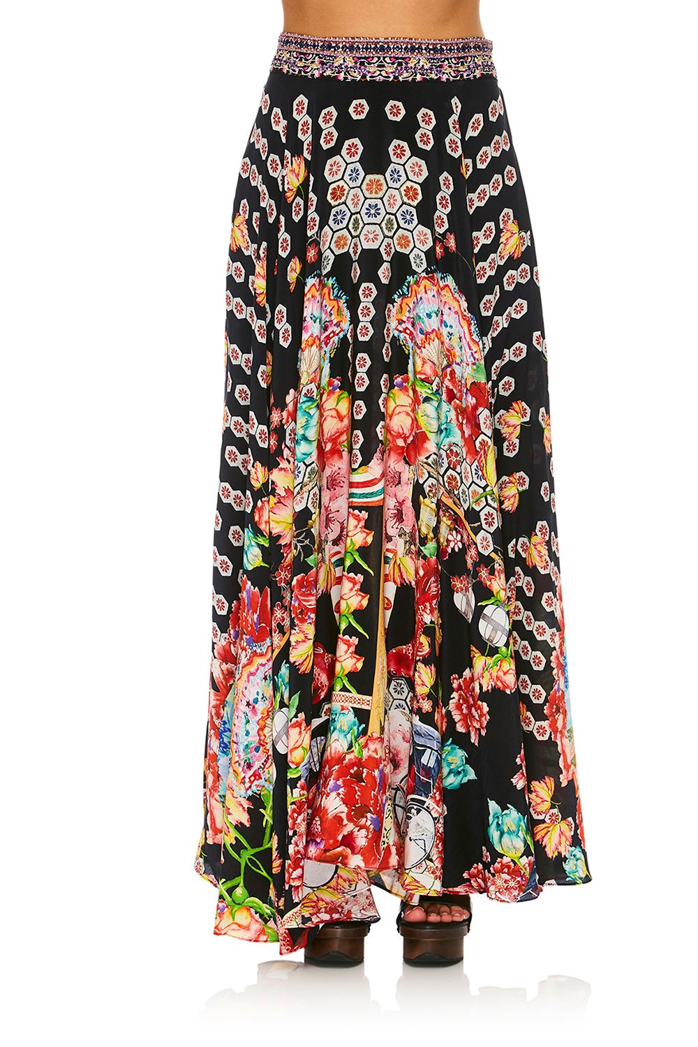 CAMILLA PAINTED LAND CIRCLE SKIRT