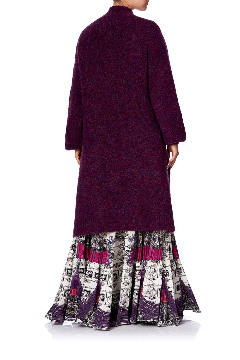 COCOON KNIT CARDIGAN VIOLET CITY