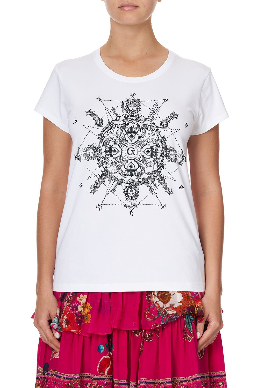 CURVED HEM FITTED TEE CANCER