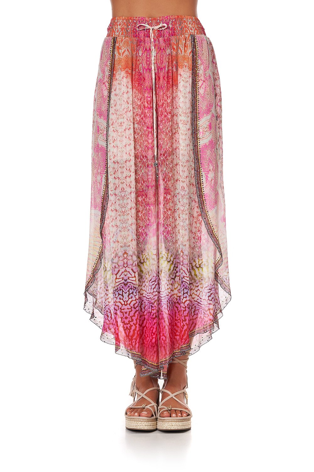 CURVED HEM PANT SERPENTINE DREAMS