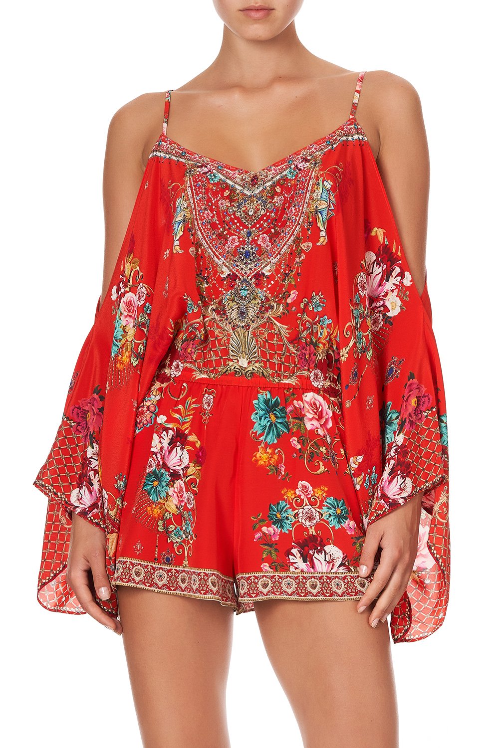 DROP SHOULDER PLAYSUIT CAMEOS CAN CAN