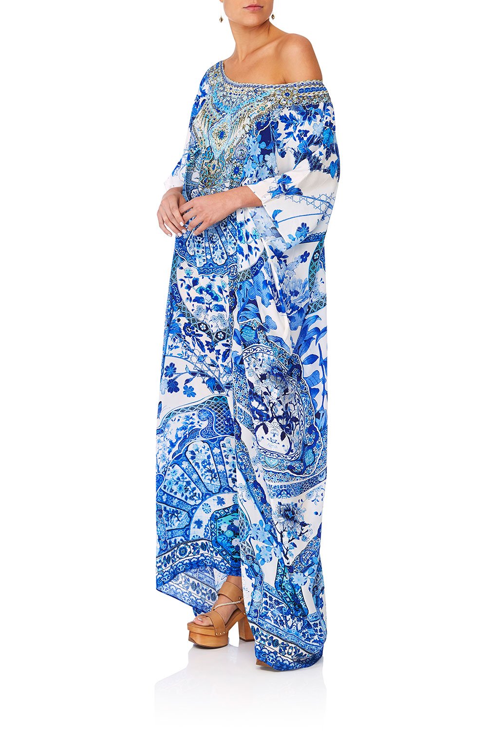 CAMILLA ETERNITYS EMPIRE ROUND NECK KAFTAN