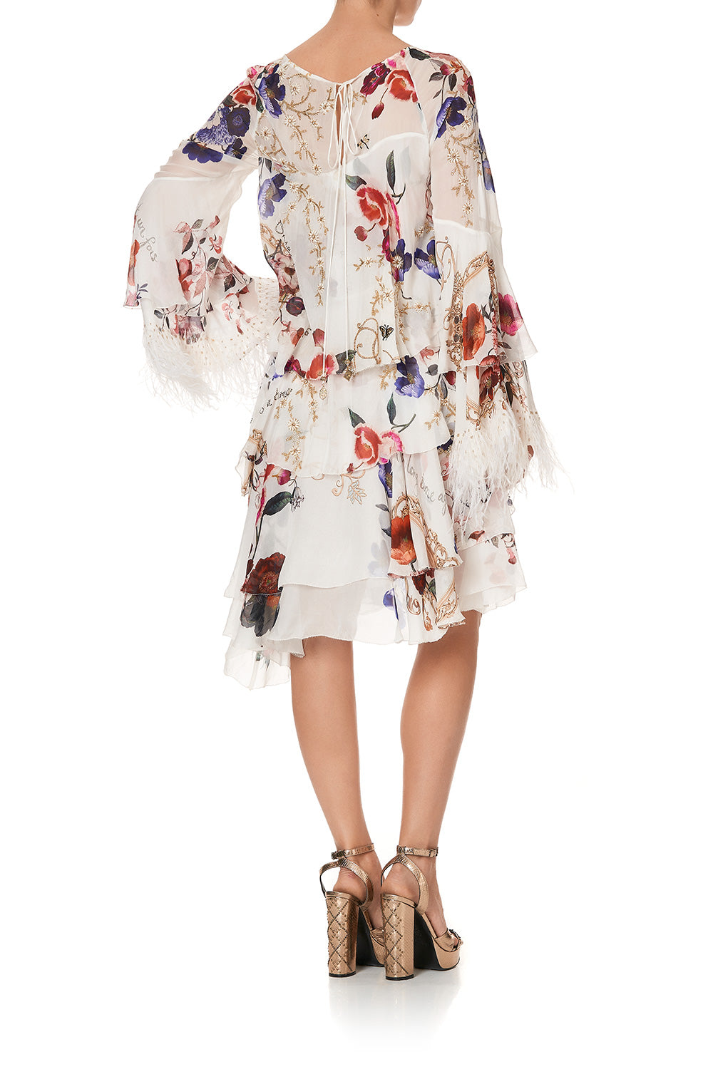 EMBELLISHED FLARED LAYERED DRESS FAIRY GODMOTHER