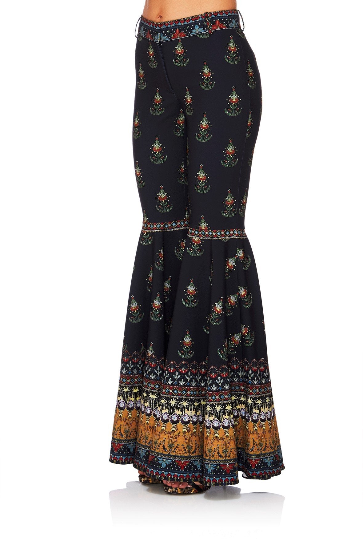 BLISS OF BOHEMIA FLARED TROUSER W SIDE POCKET